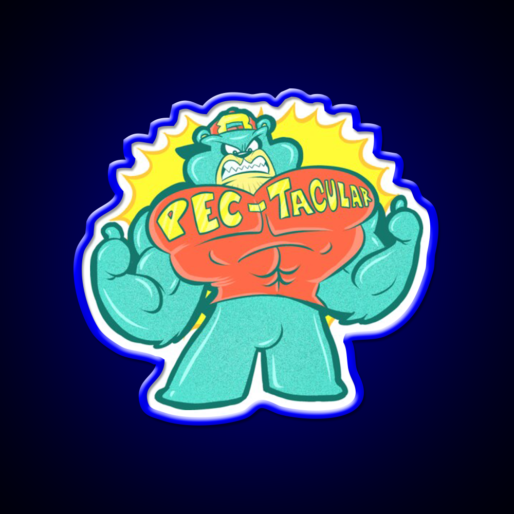 Pec Tacular Gym Fitness Led Neon Sign Rgb Color