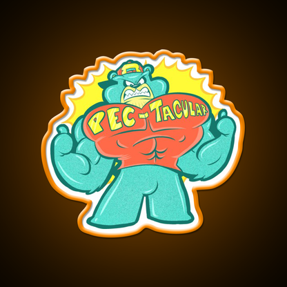 Pec Tacular Gym Fitness Led Neon Sign Rgb Color