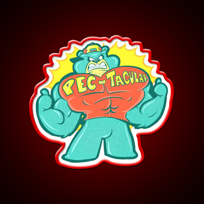 Pec Tacular Gym Fitness Led Neon Sign Rgb Color