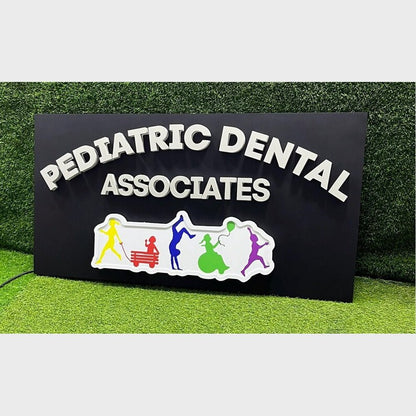 Pediatric Dental Associates 3D Backlit Channel Letters Led Light Sign - Shineneon