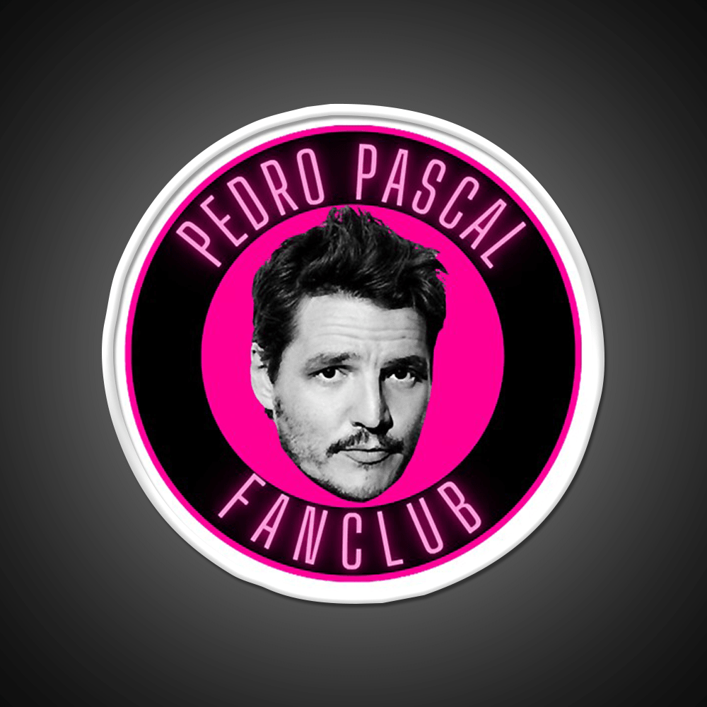 Pedro Pascal Fanclub Whiskey Drink Bar Led Neon Sign Rgb Color - Shineneon