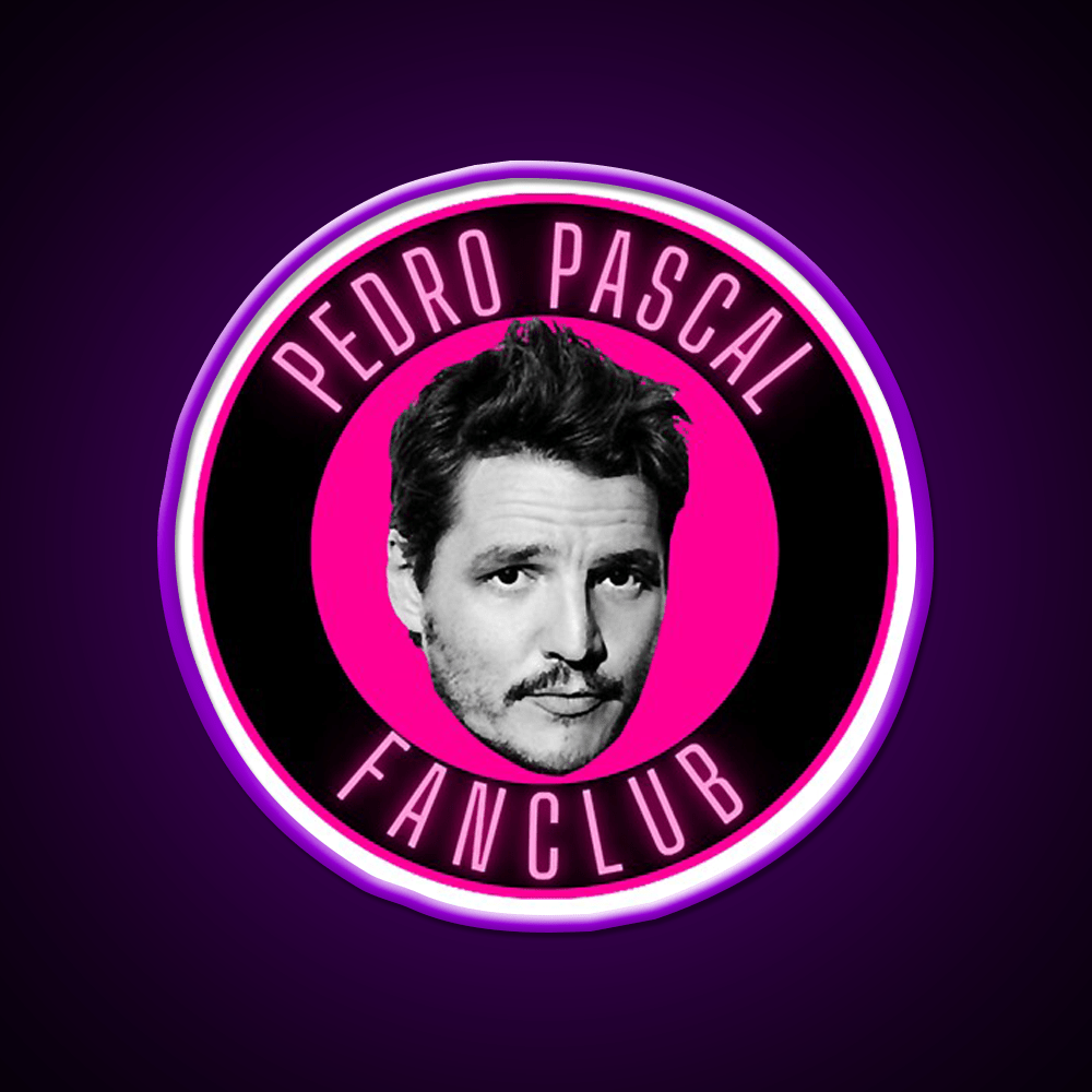 Pedro Pascal Fanclub Whiskey Drink Bar Led Neon Sign Rgb Color - Shineneon