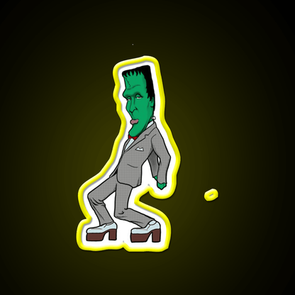 Pee Wee Herman Munster Caricature Party Drink Tequila Led Neon Sign Rgb Color - Shineneon