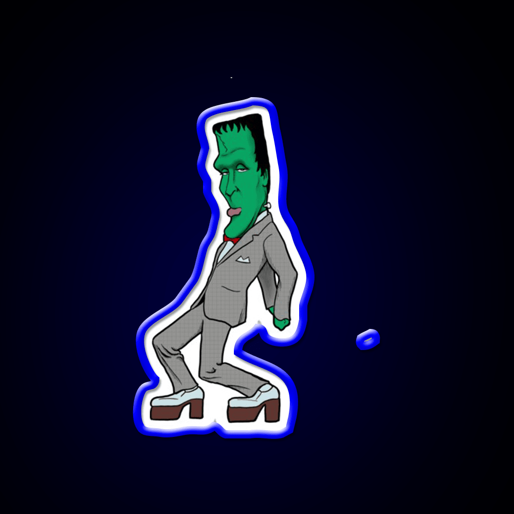 Pee Wee Herman Munster Caricature Party Drink Tequila Led Neon Sign Rgb Color - Shineneon