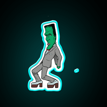 Pee Wee Herman Munster Caricature Party Drink Tequila Led Neon Sign Rgb Color - Shineneon