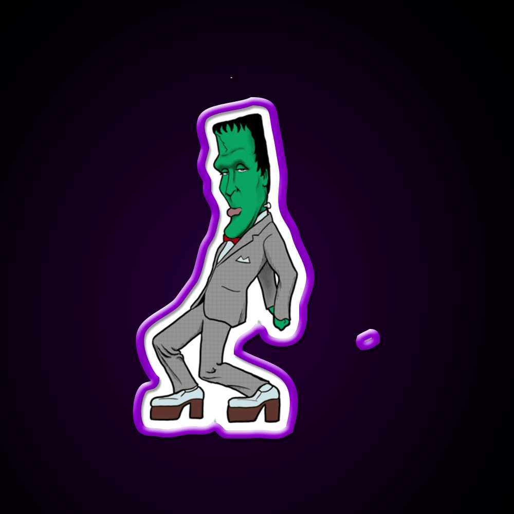 Pee Wee Herman Munster Caricature Party Drink Tequila Led Neon Sign Rgb Color - Shineneon