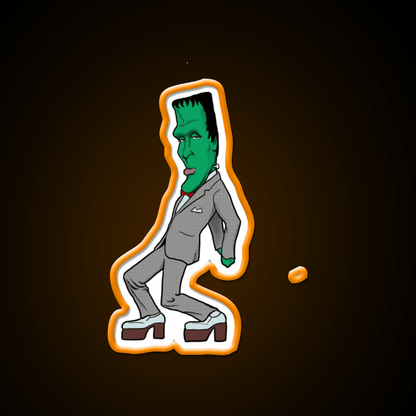 Pee Wee Herman Munster Caricature Party Drink Tequila Led Neon Sign Rgb Color - Shineneon