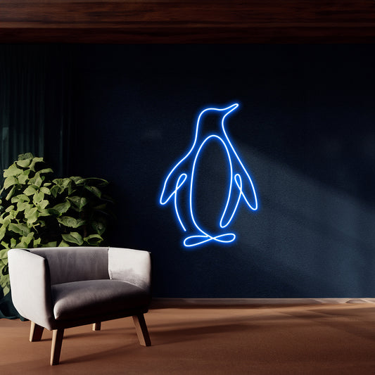 Penguin Neon Sign