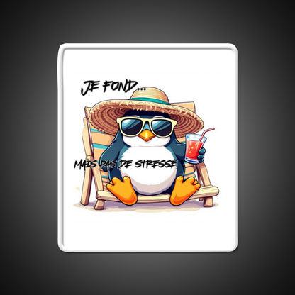 Penguin On Vacation Cocktail Bar Decor Led Neon Sign Rgb Color - LED neon sign view 11