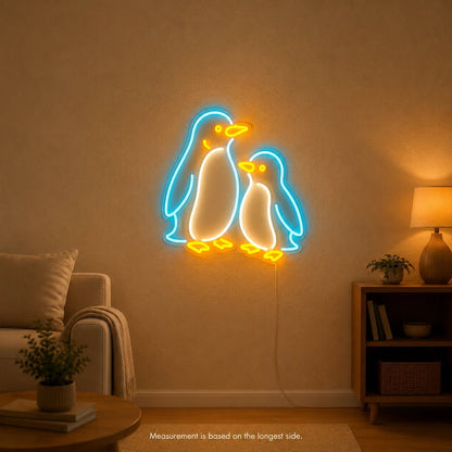 Penguin Pair LED Neon Sign - Shineneon