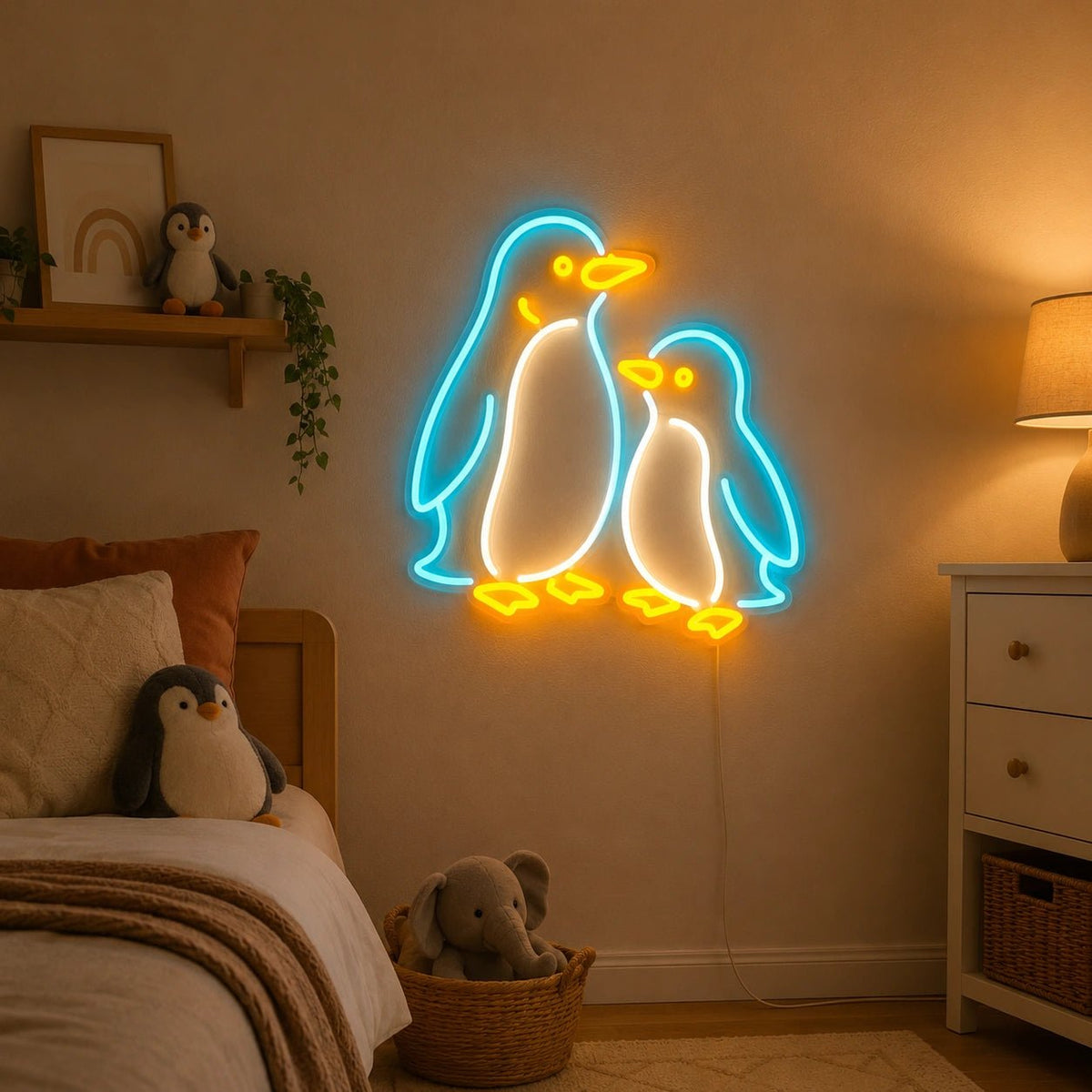 Penguin Pair LED Neon Sign - Shineneon