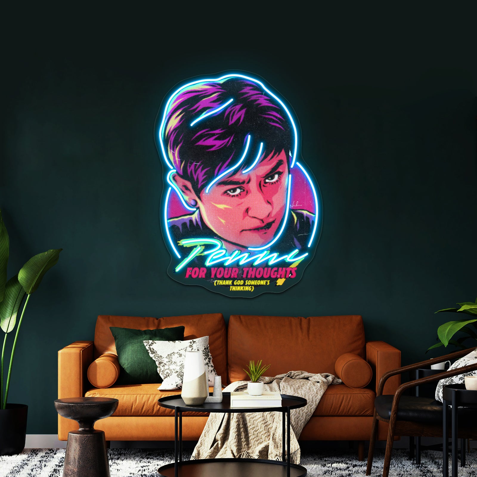Penny For Your Thoughts Artwork Neon Wall Sign | Shineneon