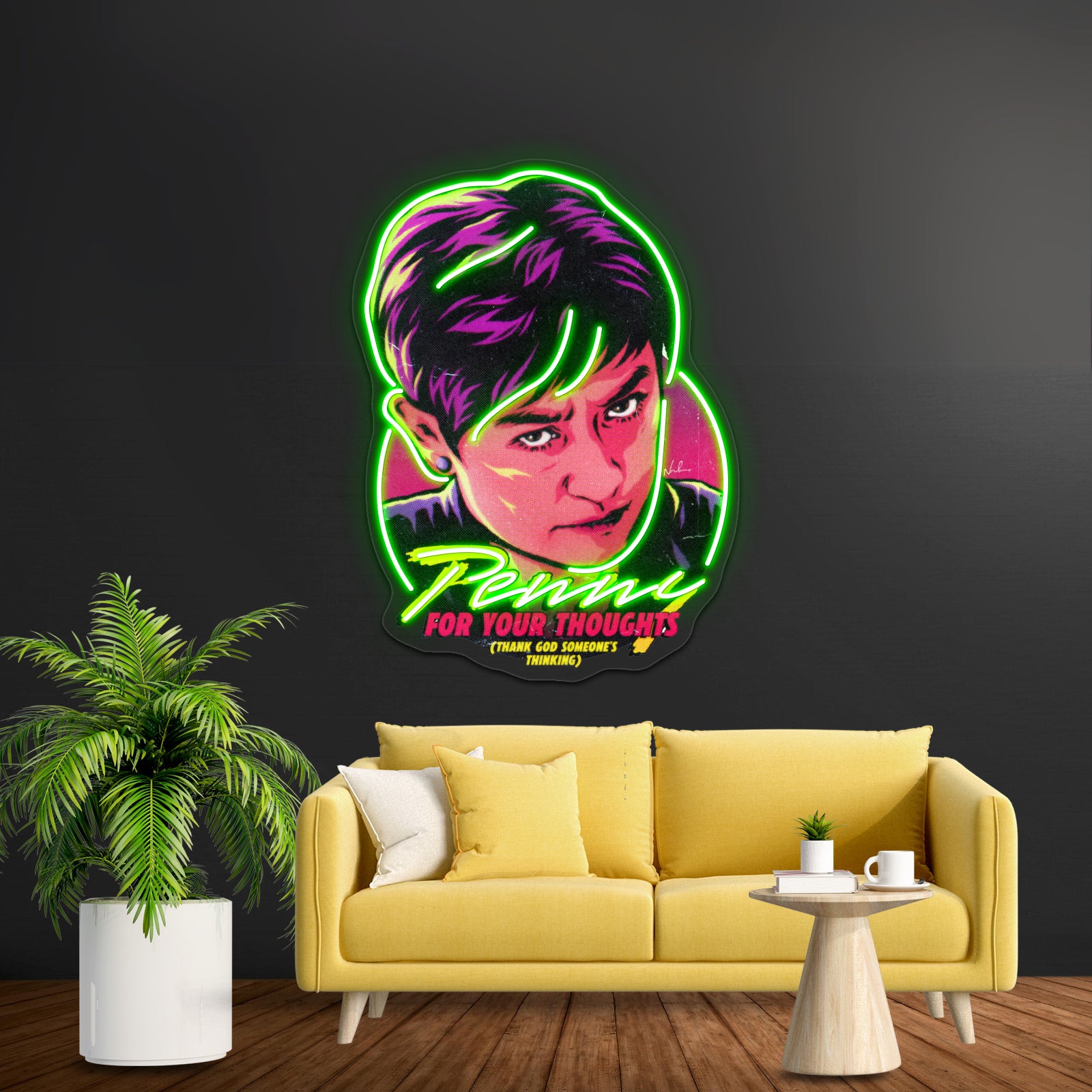 Penny For Your Thoughts Artwork Neon Wall Sign | Shineneon