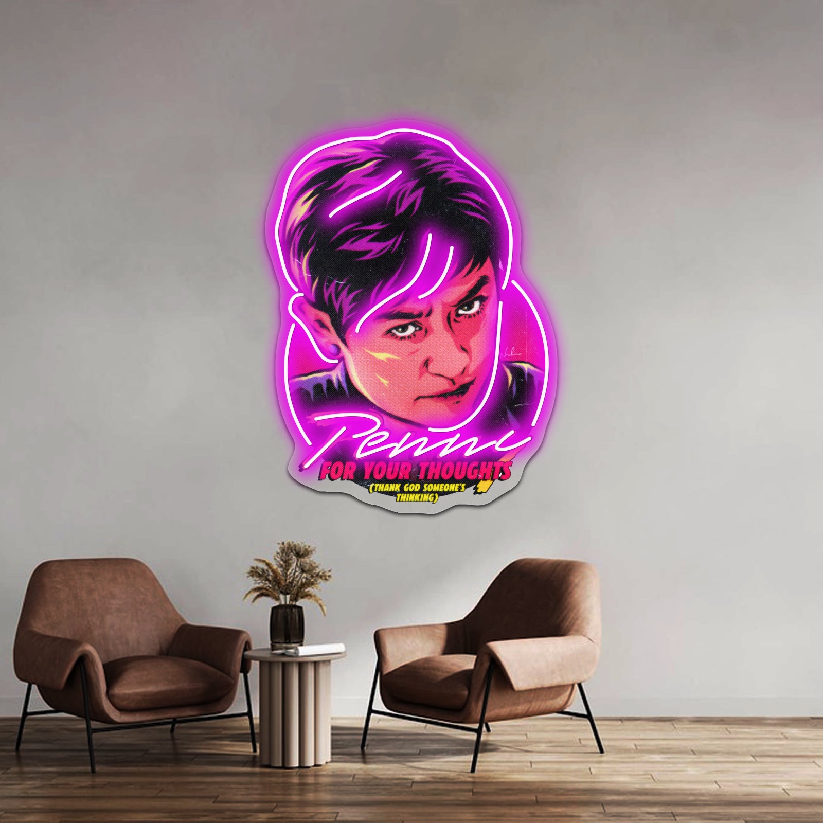 Penny For Your Thoughts Artwork Neon Wall Sign | Shineneon