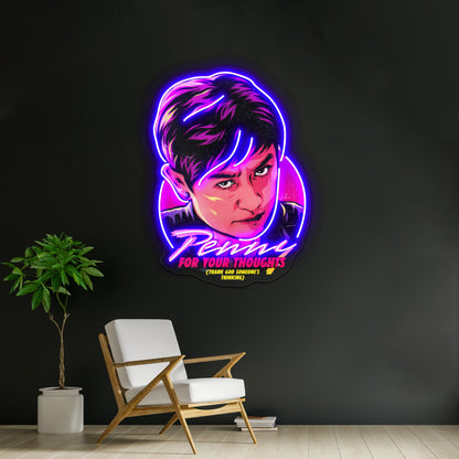 Penny For Your Thoughts Artwork Neon Wall Sign