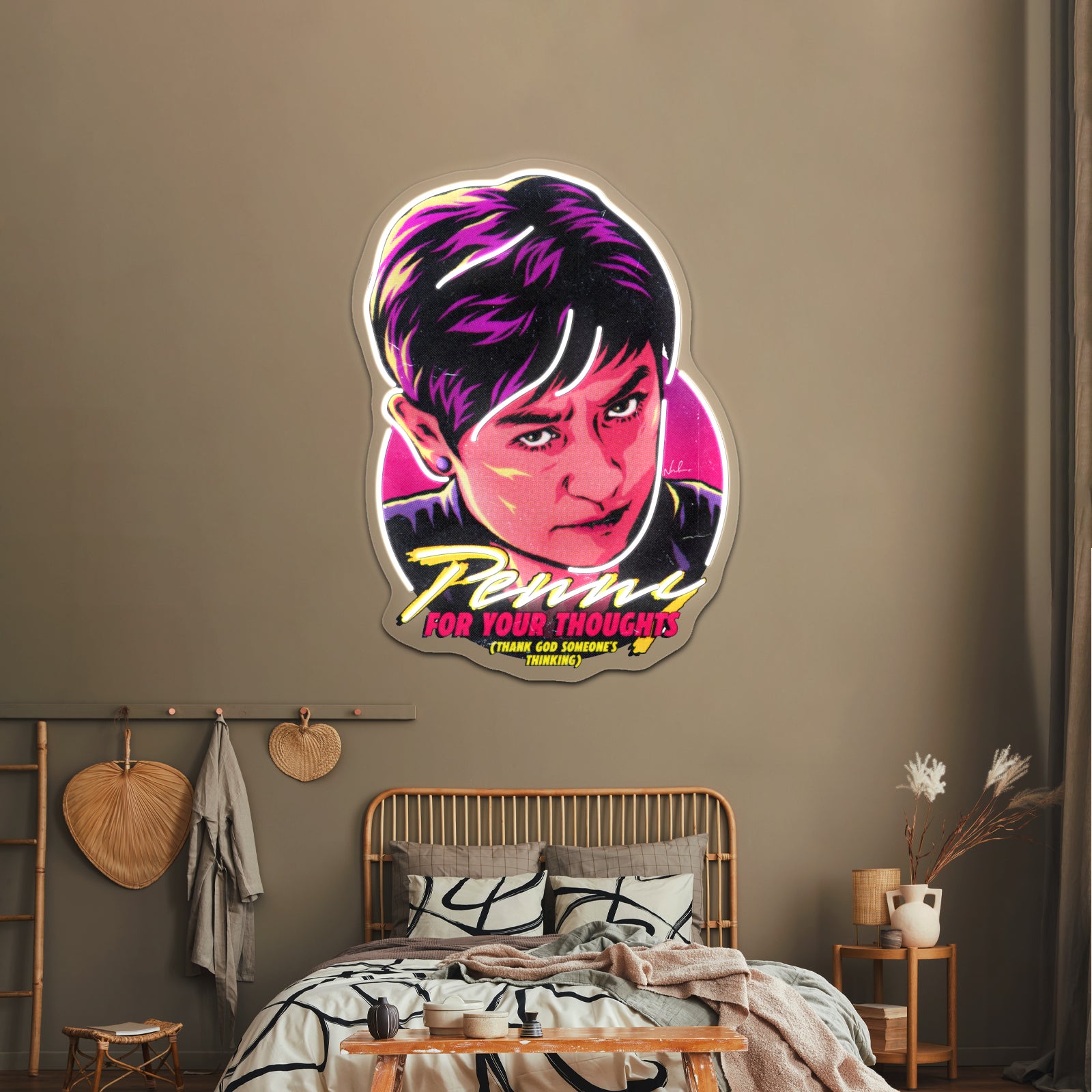 Penny For Your Thoughts Artwork Neon Wall Sign | Shineneon