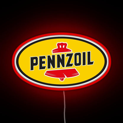 Pennzoil Old Logo Rgb Led Neon Sign Pop Wall Art - Shineneon