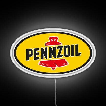 Pennzoil Old Logo Rgb Led Neon Sign Pop Wall Art - Shineneon