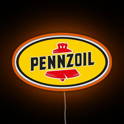 Pennzoil Old Logo Rgb Led Neon Sign Pop Wall Art - Shineneon
