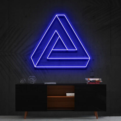 Penrose Triangle Neon Sign For Geometric Art Lovers | Shineneon