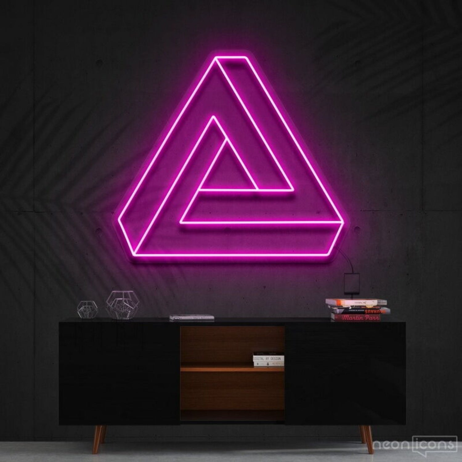 Penrose Triangle Neon Sign For Geometric Art Lovers | Shineneon