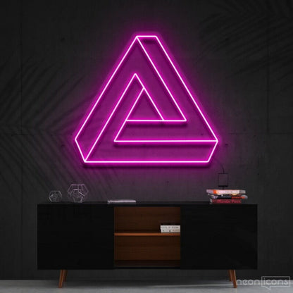 Penrose Triangle Neon Sign For Geometric Art Lovers | Shineneon