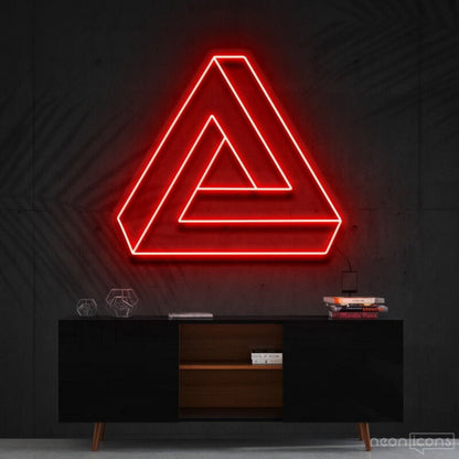 Penrose Triangle Neon Sign For Geometric Art Lovers | Shineneon