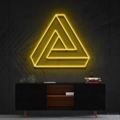 Penrose Triangle Neon Sign For Geometric Art Lovers | Shineneon
