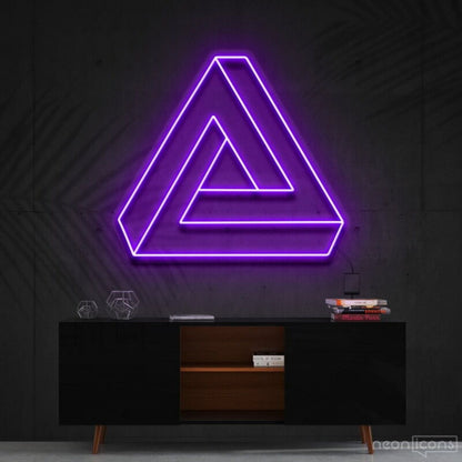 Penrose Triangle Neon Sign For Geometric Art Lovers | Shineneon