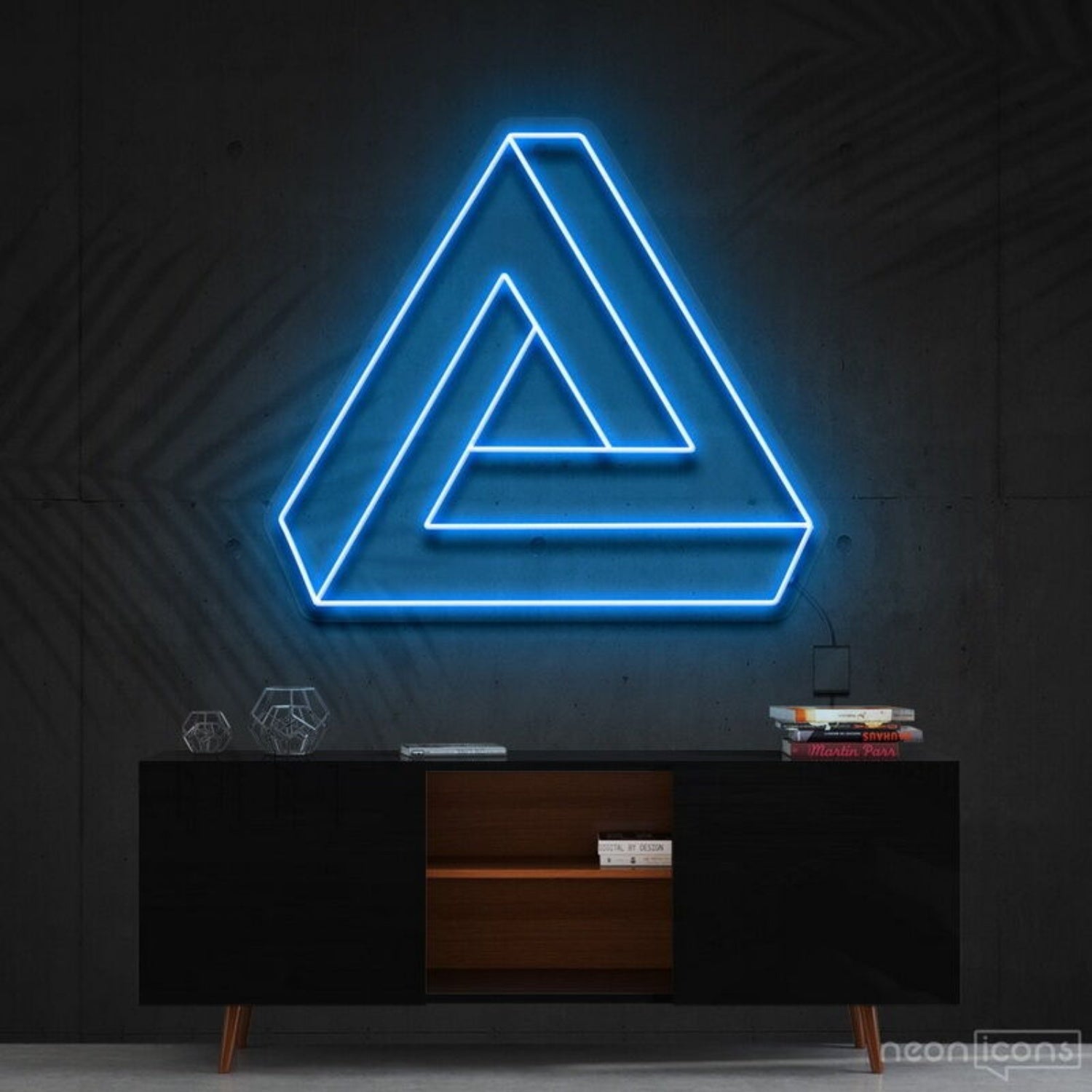 Penrose Triangle Neon Sign For Geometric Art Lovers | Shineneon