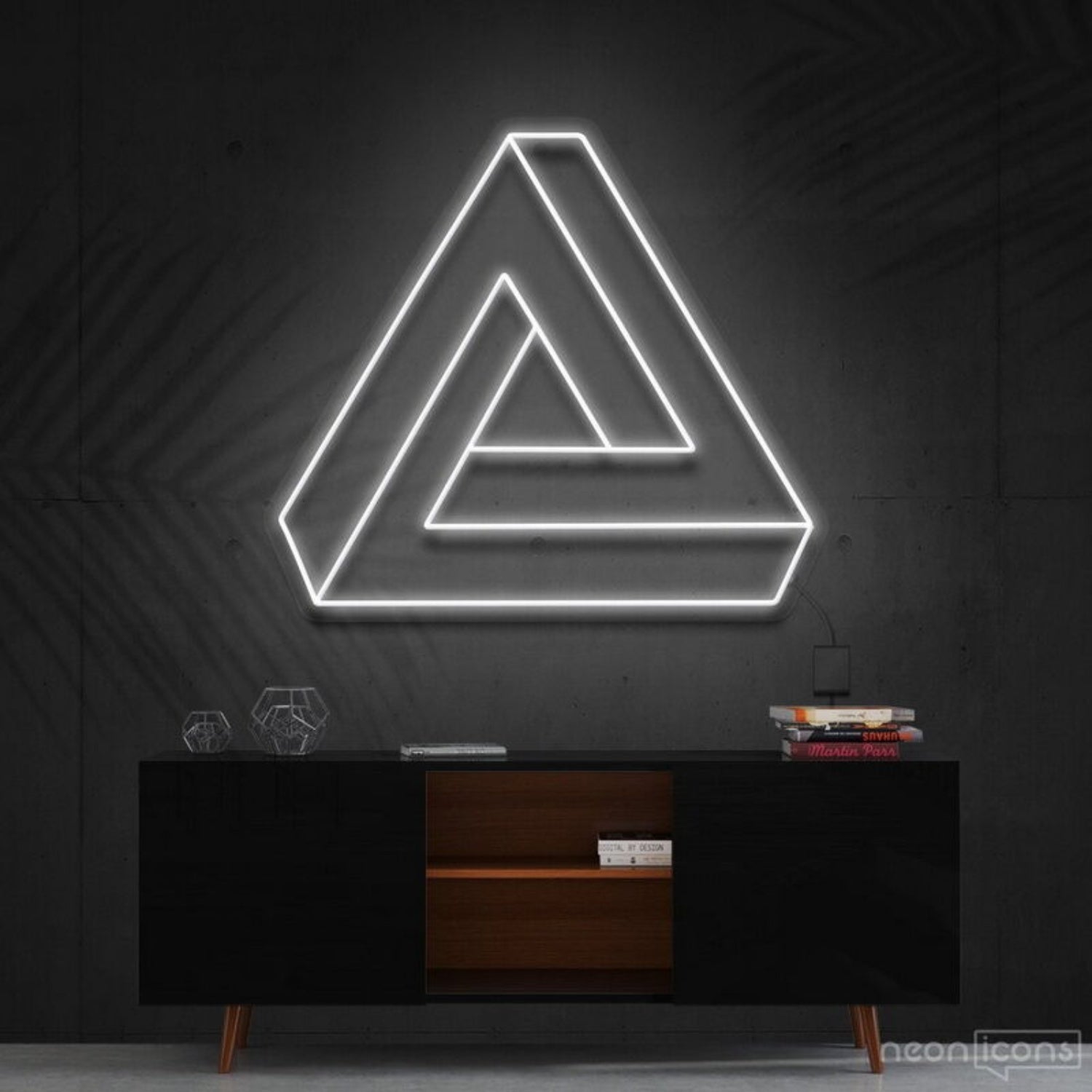 Penrose Triangle Neon Sign For Geometric Art Lovers | Shineneon