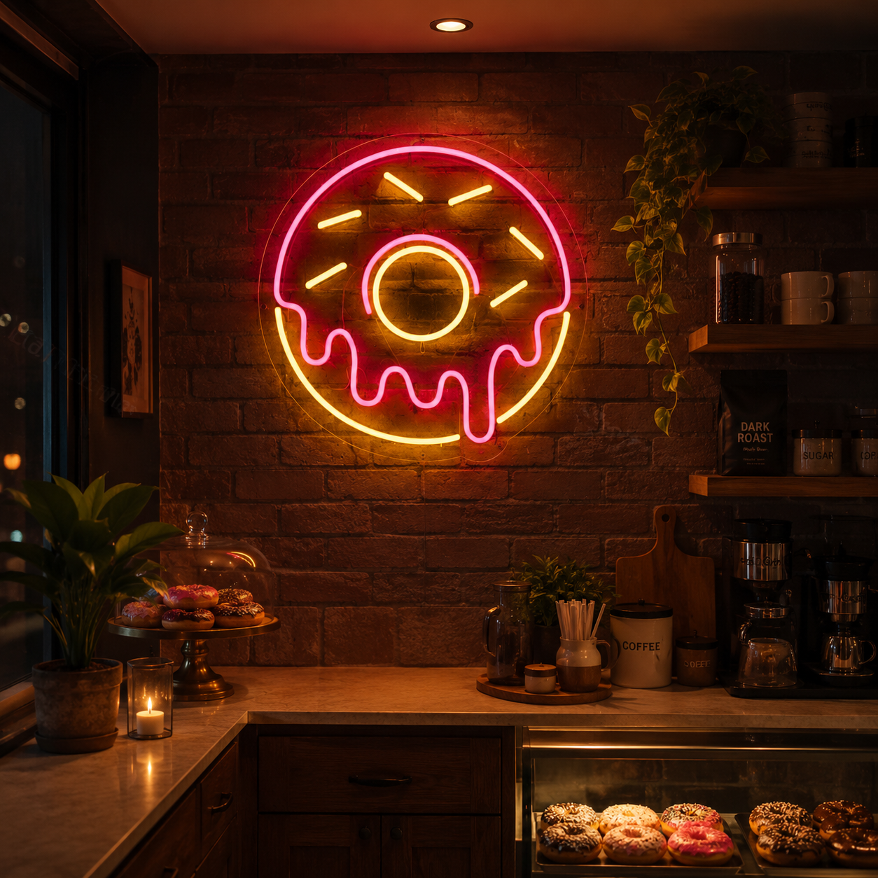 People Sitting At A Table LED Neon Sign - 02 High-Converting Product Image