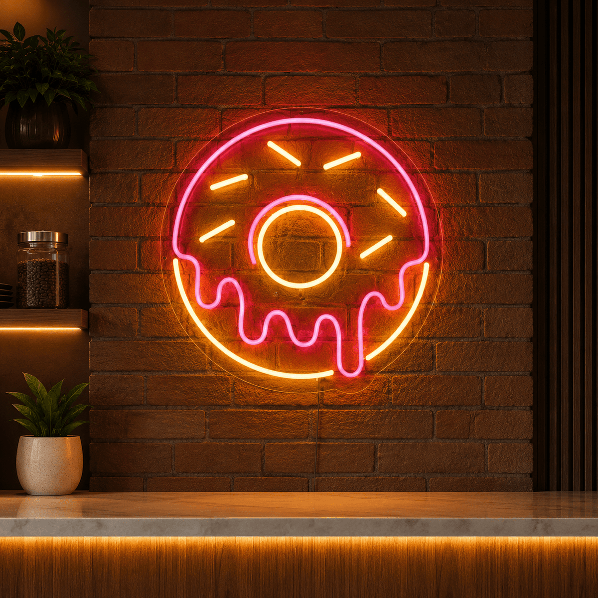 People Sitting At A Table LED Neon Sign - Shineneon
