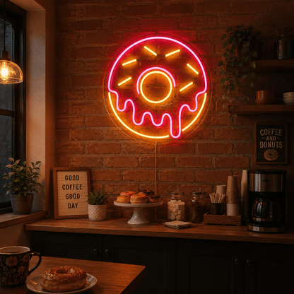 People Sitting At A Table LED Neon Sign - Shineneon