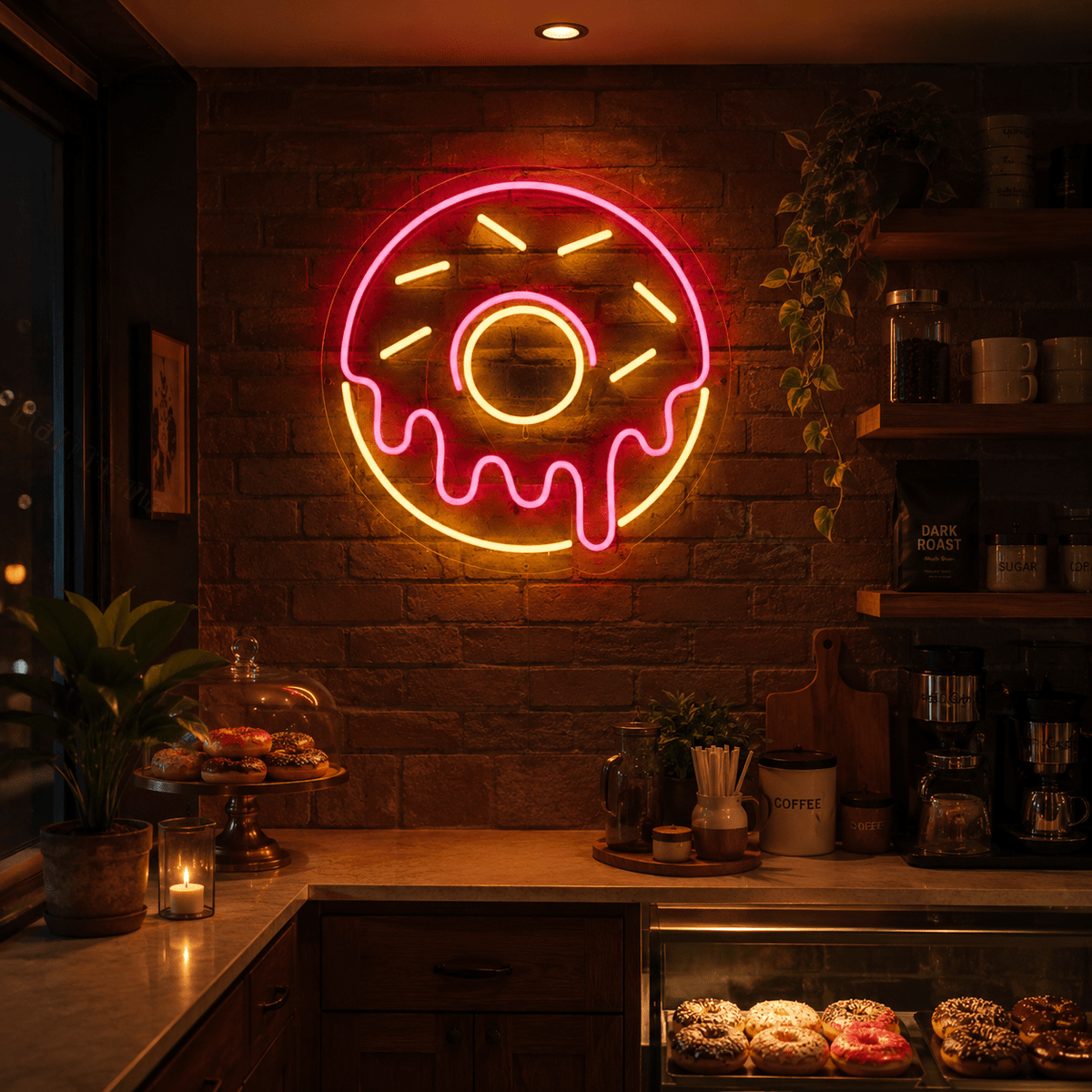People Sitting At A Table LED Neon Sign - Shineneon