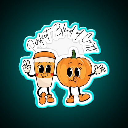 Perfect Blend Of Cozy Cafe Led Neon Sign Espresso Bar Art Rgb Color