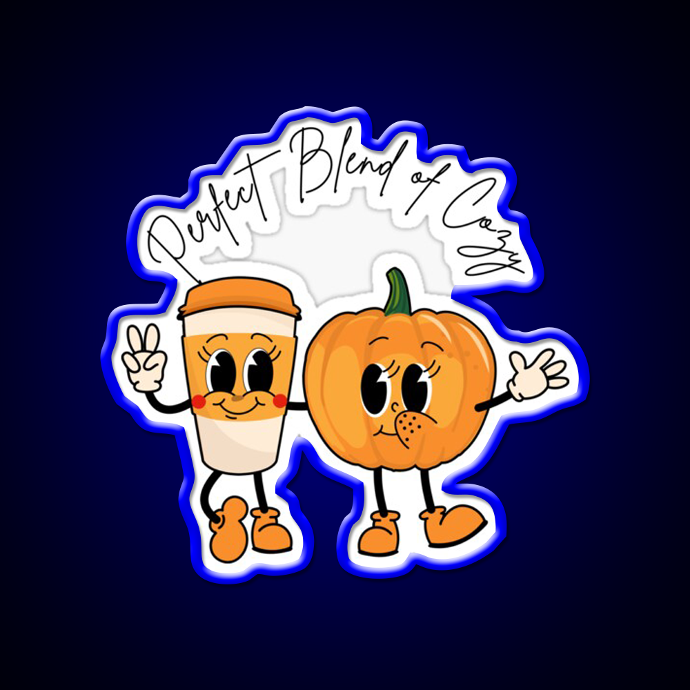 Perfect Blend Of Cozy Cafe Led Neon Sign Espresso Bar Art Rgb Color