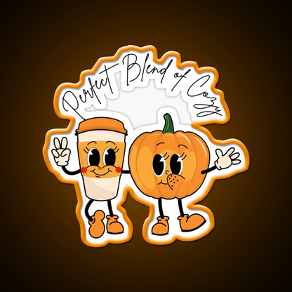 Perfect Blend Of Cozy Cafe Led Neon Sign Espresso Bar Art Rgb Color