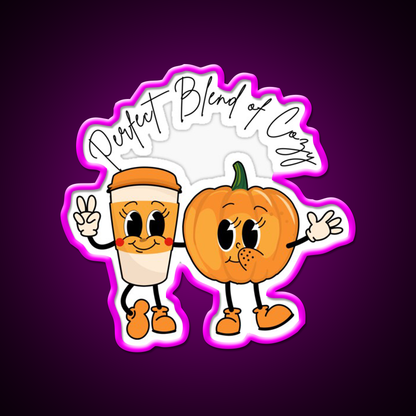 Perfect Blend Of Cozy Cafe Led Neon Sign Espresso Bar Art Rgb Color