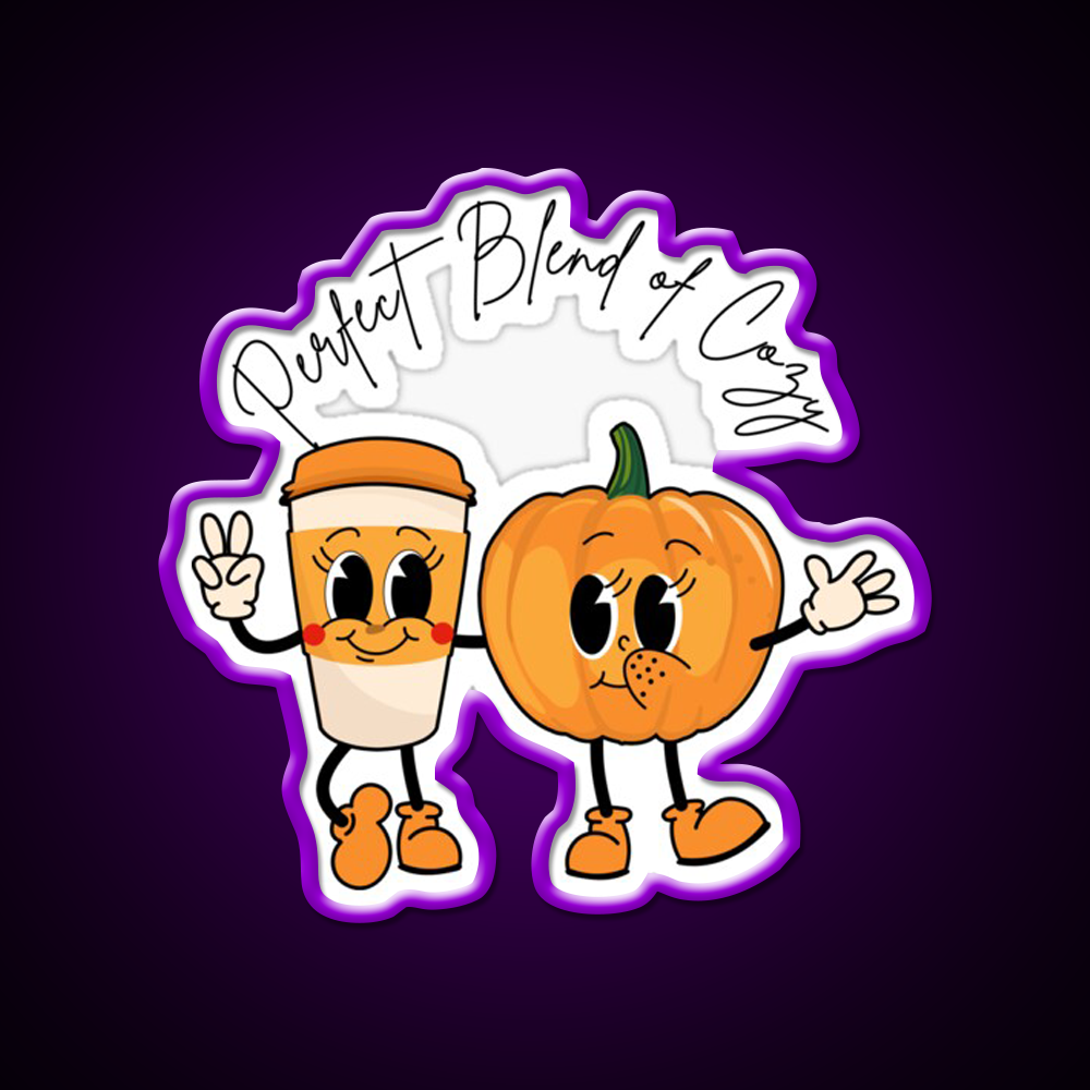 Perfect Blend Of Cozy Cafe Led Neon Sign Espresso Bar Art Rgb Color