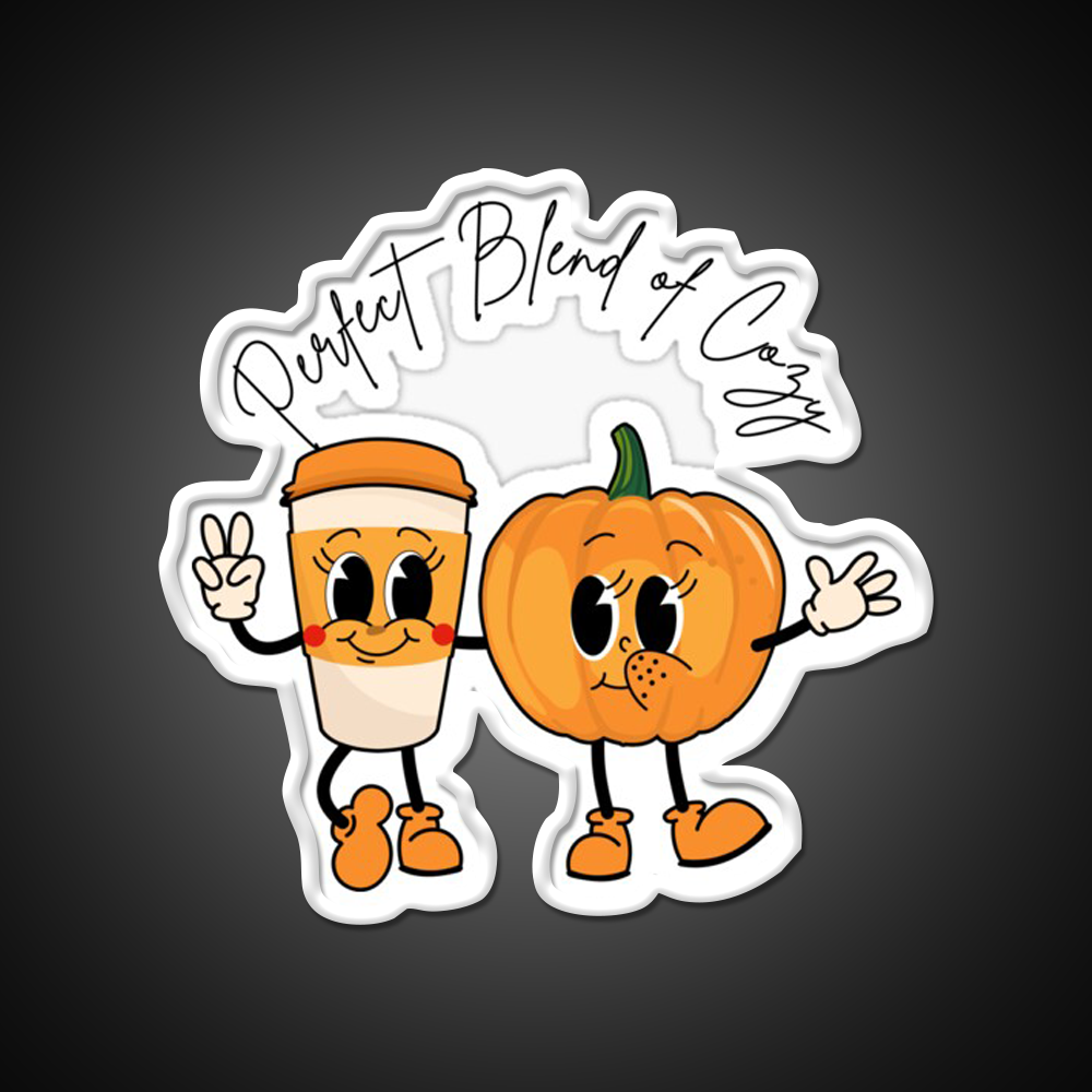 Perfect Blend Of Cozy Cafe Led Neon Sign Espresso Bar Art Rgb Color