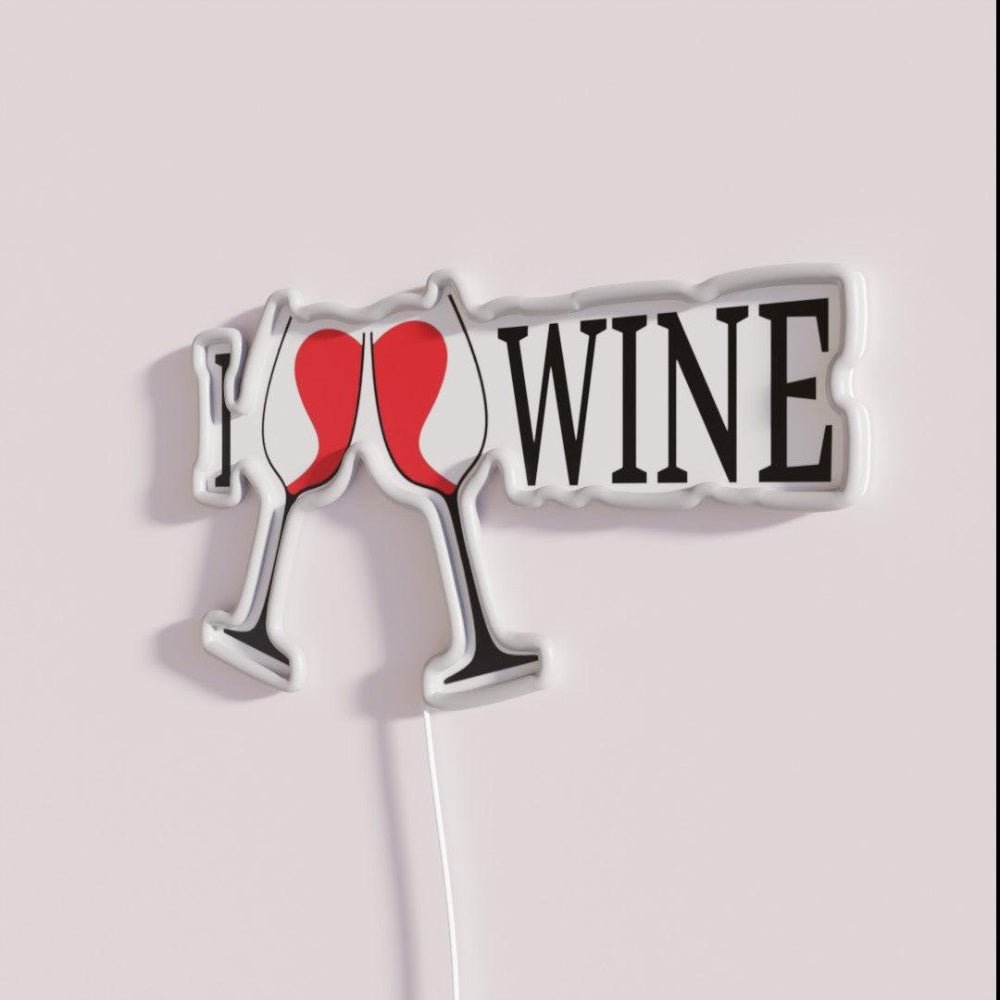 Perfect Design For Those Who Loves Wine Rgb Led Neon Sign - Shineneon