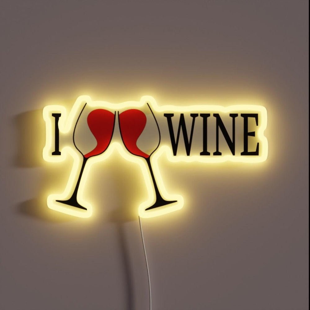 Perfect Design For Those Who Loves Wine Rgb Led Neon Sign - Shineneon