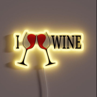 Perfect Design For Those Who Loves Wine Rgb Led Neon Sign - Shineneon