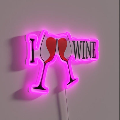 Perfect Design For Those Who Loves Wine Rgb Led Neon Sign - Shineneon
