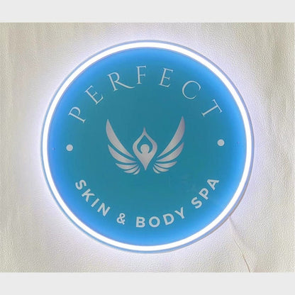 Perfect Skin Body Spa Acrylic Business Logo Sign - Shineneon
