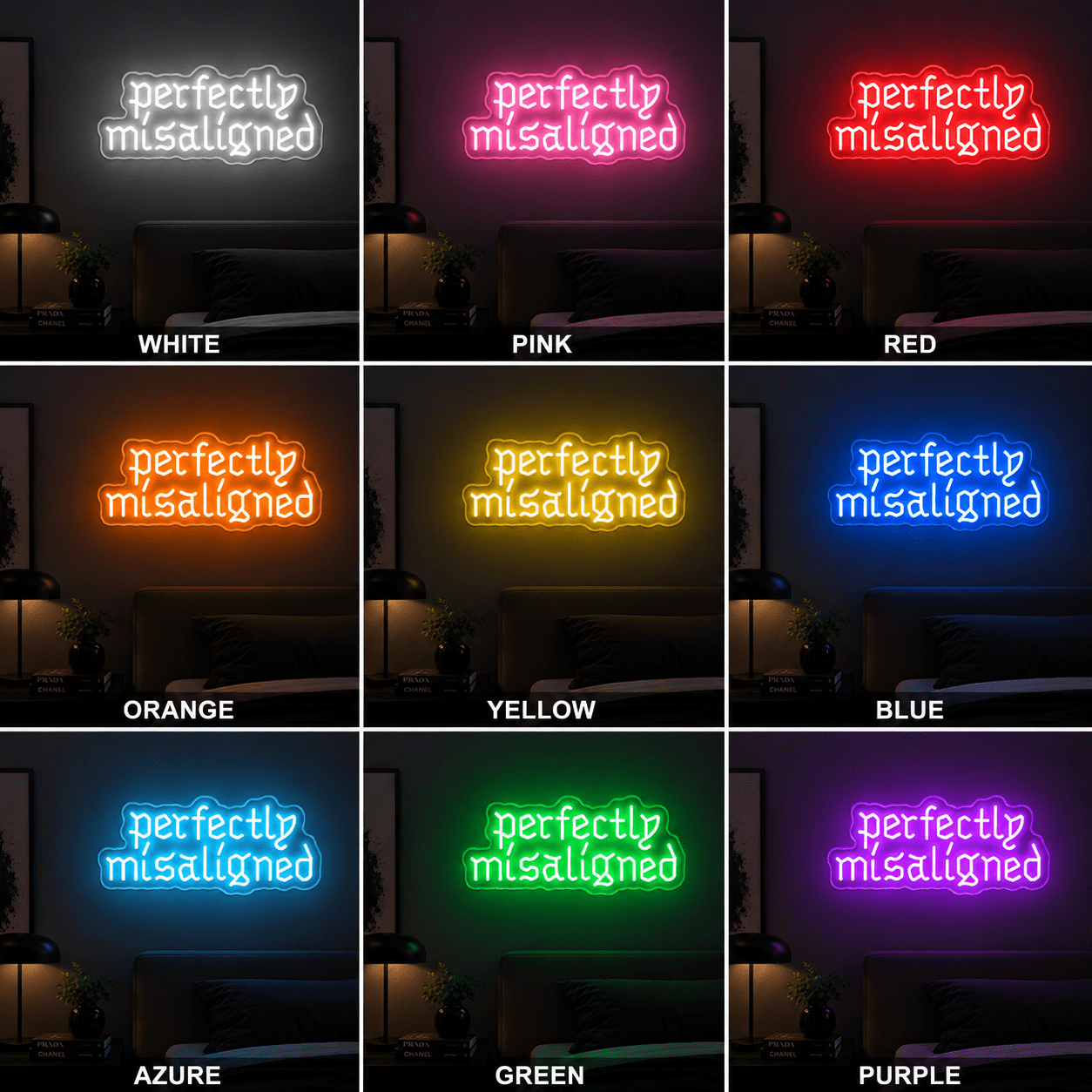Perfectly Misalligned Wall Decor LED Neon Sign - Shineneon
