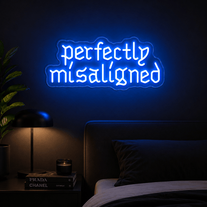Perfectly Misalligned Wall Decor LED Neon Sign - Shineneon