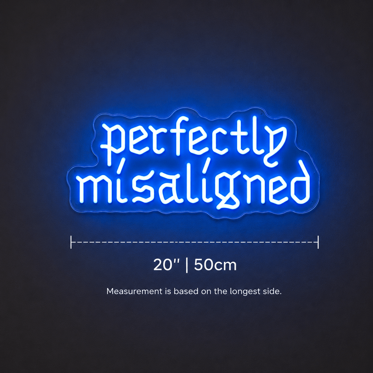 Perfectly Misalligned Wall Decor LED Neon Sign - Shineneon