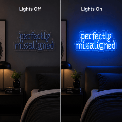 Perfectly Misalligned Wall Decor LED Neon Sign - Shineneon